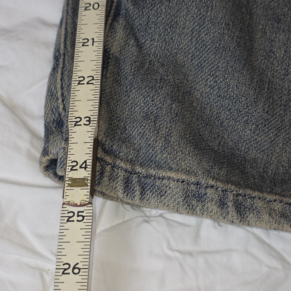 Washed Olive High-Rise Button-Fly Women's Jeans - Picture 15 of 16